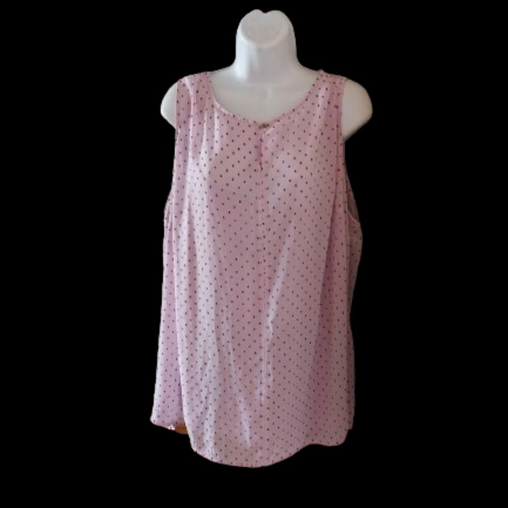 LIZ CLAYBOURNE  Purple / Lilac 2 in 1 Tank & Camisole Blouse Size 2X